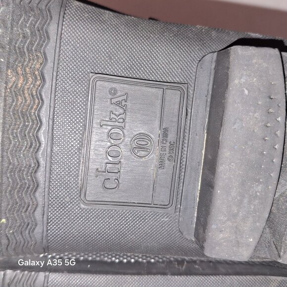 Chooka Womens Black Waterproof Ankle Boots With Faux Fur Lining Size 10 - Picture 9 of 9